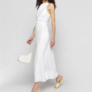 Reformation Cassette Linen Dress - White